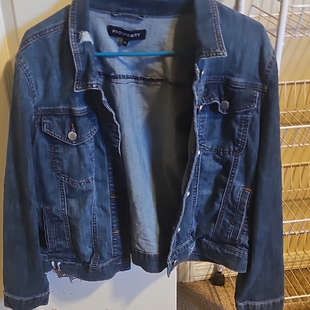 PROSOCIETY Dark Blue Denim Jacket